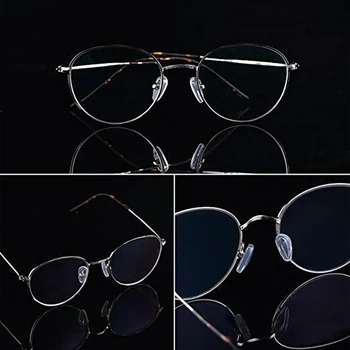 10 Чифта Силиконови носа накладки за очила, с въздушна камера, комплект за ремонт на очила, винтове за точки и мини-отвертка