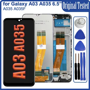 100% чисто Нов Тестван дисплей за Samsung Galaxy A03 на Екрана на дисплея LCD Сензорен панел за Samsung A03 LCD дисплей A035 SM-A035F/DS A035M