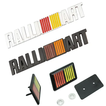 3D Метален Стикер С Логото на RALLI ART ralliart Автомобилни Стикери с Емблемата на Решетка Преден Капак за Mitsubishi Lancer 9 10 Asx, Outlander Pajero
