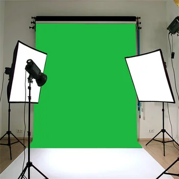 5*7 фута Плътен цветен фон за снимки Нетъкан Зелен екран Подпори за фото студио Хром фон Текстилен интериор