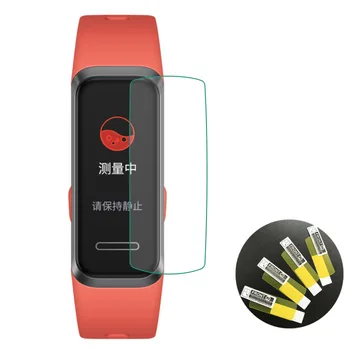 5 бр. Мек TPU Прозрачен смарт гривна защитно фолио за Huawei Band 4, smart-часовници, гривни Band4, qwerty на цял екран защитно покритие