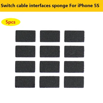 5шт кабелни интерфейси за включване изключване, гъба за iPhone 5S, защита на кабела за захранване, порести уплътнението, резервни части за ремонт на