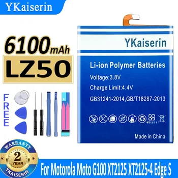 6100 ма YKaiserin Батерия LZ50 За Motorola Moto G100 XT2125 XT2125-4 Edge S Bateria