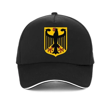 Boné de beisebol novo algodão neutro ao, ar livre bandeira alemã patriot hat fashion badge masculino feminino chapéus osso