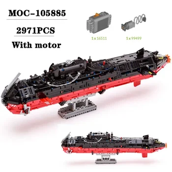 MOC-105885 Блок на Подводния Винт с Въртящ се на Монтажния Блок Играчки за възрастни и Деца, Подарък Играчка За рождения Ден Decorationjavascript:
