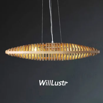 willlustr дървен окачен лампа ръчно изработени дървени космически кораб подвесное осветление космическа совалка ресторант хотел окачен лампа космически кораб