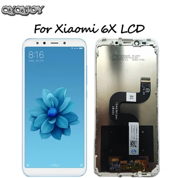 Xiaomi Mi A2 MIA2 LCD Дисплей С Цифров Преобразувател Докосване на Екрана В Събирането за Xiaomi Mi 6X MI6X Резервни Части За Ремонт на Бяла 5,99 инча