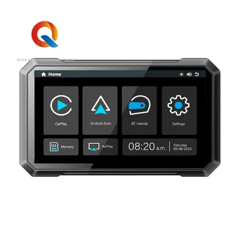 Гореща разпродажба, 7-инчов сензорен екран, водоустойчив IP65, безжичен авто таблет CarPlay и Android, GPS, WIFI BT за мотоциклет на BMW
