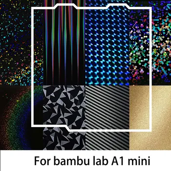 За Bambu Lab A1, Mini Монтажна Плоча с Двустранен H1H PEY PEO ПЕТ PEI Bed Пружинни Стоманени Лист Pei Sheet 184x184 за Bambulab A1 Mini