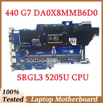 За HP ProBook 440 G7 450 G7 дънна Платка DA0X8MMB6D0 С процесор SRGL3 5205U дънна Платка на Лаптоп 100% Напълно Тествана, Работи добре