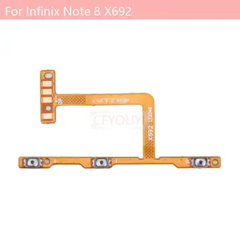 За Infinix Note 8 X692 Гъвкав кабел за включване, изключване и странични бутони за регулиране на силата на звука
