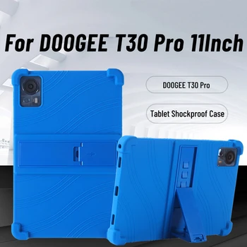 За таблет DOOGEE T30 Pro Калъф 11-Инчови Противоударные въздушни Възглавници Мека Силиконова Регулируема Поставка Точни Деколтета Android 13 Cover