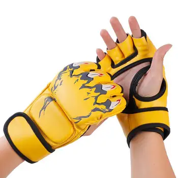 Защитни боксови ръкавици, заглушителен ръкавици за кикбоксинга с регулируема крепежной лента, дебела подплата за износоустойчивостта 1