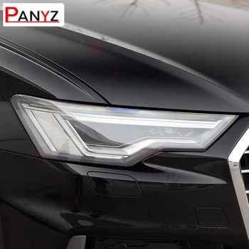 Защитно Фолио За Фарове, Фаровете за Заден Фенер, Прозрачна Черна Стикер От TPU За Audi A6 S6 C8 2019 2020
