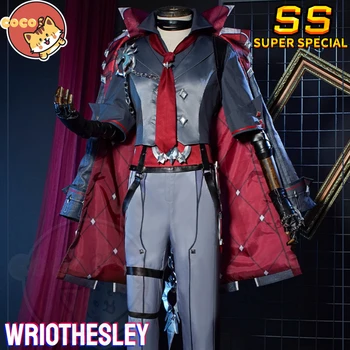 Игри костюм Genshin Impact Wriothesley за Cosplay, костюм Genshin Wriothesley и перуки за cosplay Wriothesley CoCos-SS