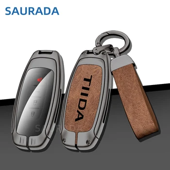 Калъф за Ключове за Дистанционно Управление на Автомобил от Сплав С Nissan Tiida c11 с Потребителски Логото Protector Shell Bag Ключодържател Аксесоари За Интериора