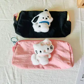 Косметичка Sanrio Y2K Hello Kitty Креативна чанта за писалки Мультяшная чанта за съхранение на Pachacco Кутия за офис консумативи с голям капацитет Коледни подаръци
