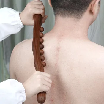 Креативна Нова Дървена Масажна пръчка за премахване на Китайската Традиционна Терапия ГУАША Ролкови Инструменти за улесняване на шийката на гърба на талията, краката Подарък