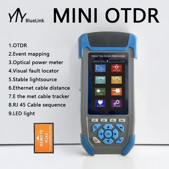 Мини OTDR 9-В-1 1310/1550 нм оптичен Рефлектометр и VFL OLS OPM EventMap 22/24 db 60 км Безплатна Доставка