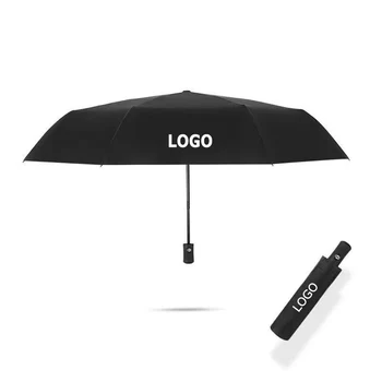 Модерен автомобилен стайлинг, автоматичен чадър с логото на автомобил, 3-те Пъти Жена пътен компактен слънцезащитен чадър, Ветрозащитный Man за PEUGEOT