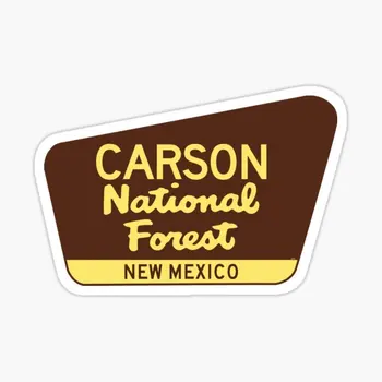 Национален гора Карсън, Ню Мексико, е Знак, 5ШТ автомобилни стикери за декорация, Детски декор, прозорец, Забавен багаж, мотоциклети принт, арт
