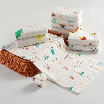 Ново детско кърпа от слюнката, Детски Памучен многопластова прежди, мляко от повръщане, лигавник за новородено