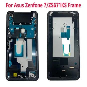 Новост за asus Zenfone 7 PRO ZS671KS Средната рамка bezel корпуса ZS670KS LCD дисплей, който поддържа предния панел