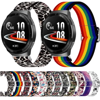 Печат Мрежести Ленти За Huawei Watch3 Watch 3/GT 2Д/GT2 46 ММ Смарт Гривна Еластичен Регулируем Маншет За Galaxy Watch3 3 45 мм