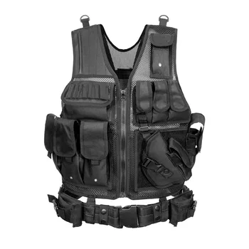 Полицейски Тактически жилетки, Тренировочная яке за Еърсофт оръжия Molle Тактическа Жилетка Военни Бронирани Жилетки, Сигурността на Открит Ловен Елек
