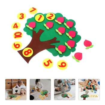 Ръчни Цифрови Когнитивни Играчки Детски Нокът Дъска От Нетъкан Текстил За Броене На Плодове