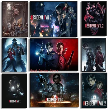 Слот плакати Resident-Evil 2023, Нов класически филм, картина върху платно, HD Печат, стенни рисунки за офис, стая за игри, домашен декор