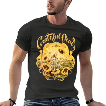 Тениски Grateful Dead 1994 Sunflower Оверсайз за мъжки дрехи, градинска дрехи с къс ръкав, тениска голям размер