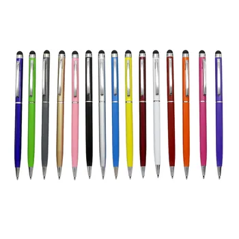 Тончайшая химикалка писалка 15 цвята, елегантен почерк, добра дръжка, капацитет на допир екран, Синя химикалка писалка за зареждане с гориво