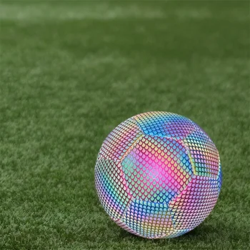 Футболна топка от полиуретан с светящимся покритие за нощни футболни мачове, тренировъчен футболна топка, Футболни спортни и футболни топки, Шестоъгълни воден дропфутбол
