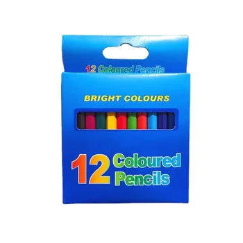 Цветни моливи на едро, Предварително заточенные цветни моливи за деца, 12 различни цвята, Опаковка от 36, Цветни моливи